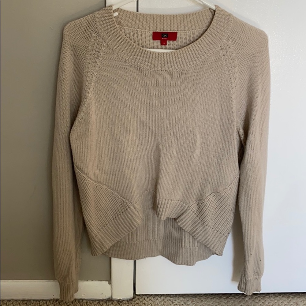 High-low sweater